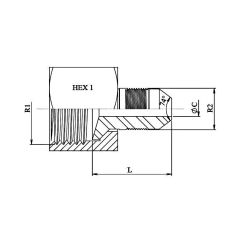 Réducteur - MJ/FJ - MJ 1"1/16 - FJ 7/16