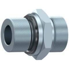 Union simple mâle gaz DIN L + joint plat Ø 42 - BSP 1"1/2