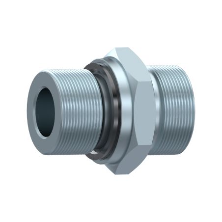 Union simple mâle gaz DIN L + joint plat Ø 42 - BSP 1"1/2