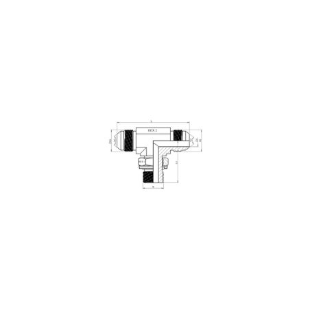 Té Male Orientable - MJ 9/16 - 1/4" MG OR.