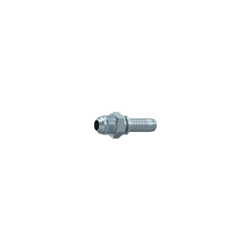 Embout mâle JIC - Cône 74° - 7/16 - 24F - Ø 7.90 mm - Ø Int. Tuyau - DN 4 mm - 3/16