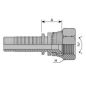 Embout Femelle JIC - Cône 74° - 7/8 - 14F - Ø Int. 20.26 mm - Ø Int. Tuyau - DN 13 mm - 1/2