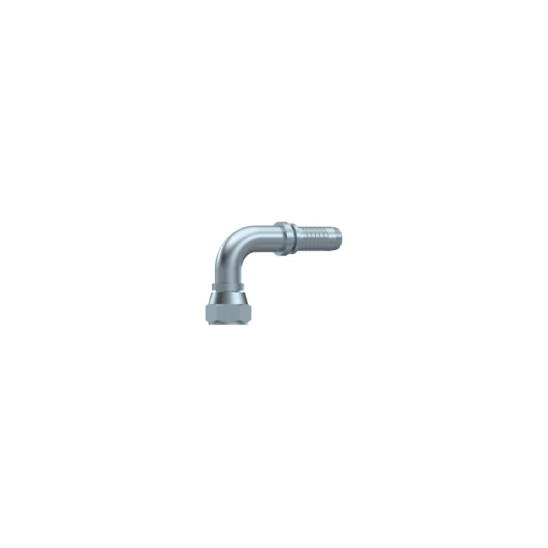 Embout Femelle JIC 90° - Cone 74° - 1"1/16 - 12F - Ø Int. 24.69 mm - Ø Int. Tuyau - DN 19 mm - 3/4