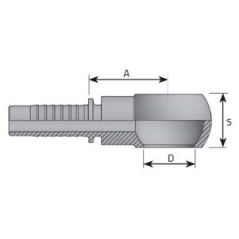 Banjo Métrique|Embout Banjo Metrique - DN 10 - Ø Int. tuyau 4 - 3/16|9,28 €|Flexible-Hydraulique