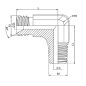 Coude 90º - MBSP - MBSPT forgé - 2" MBSP - 2" MBSPT