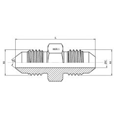 Union Inégale - MJ/MJ - MJ 3/4" - MJ 9/16